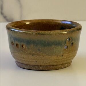 Handcrafted Ceramic Bowl - Brown and Blue